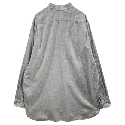 COMOLI 23SS Khadi Cotton Pullover Shirt Check Size 2