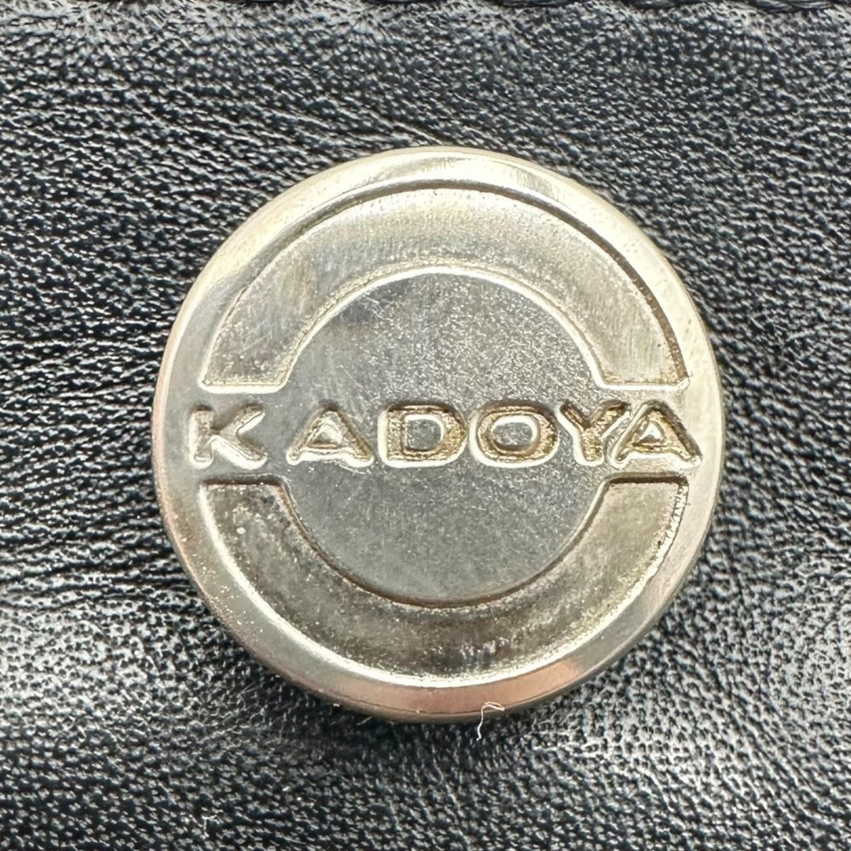 KADOYA Leather Biker Pants Black Size W30