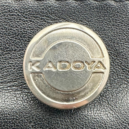 KADOYA Leather Biker Pants Black Size W30