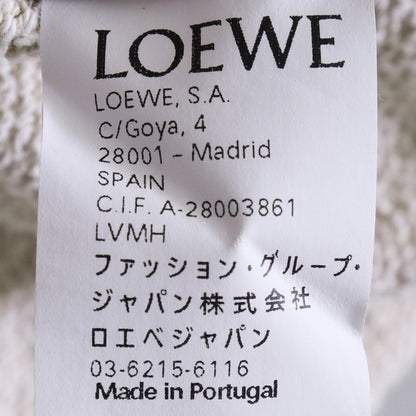 LOEWE 18AW Logo Patch Crewneck Sweatshirt Beige Size L
