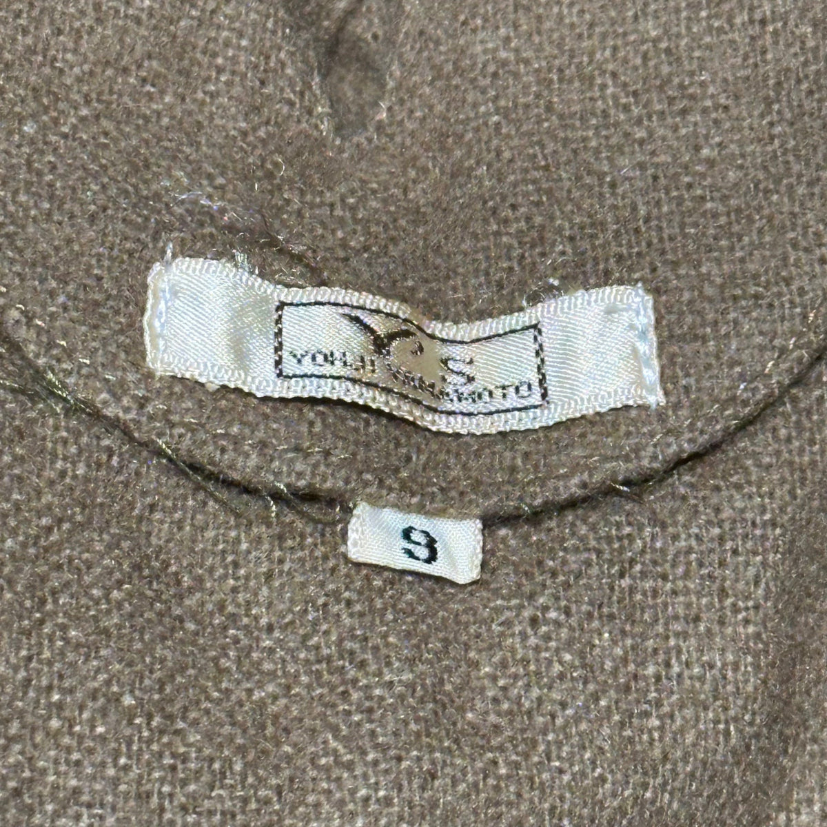 Y's 70s Vintage Wool Raglan Sleeve Smock Dress Size JP 9