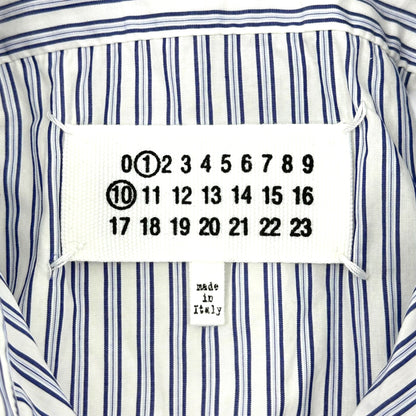 MAISON MARGIELA 24SS C Striped Shirt White/Blue Size 39