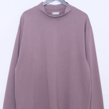 DIOR HOMM Purple Logo Mock Neck Long Sleeve T-Shirt Size XL