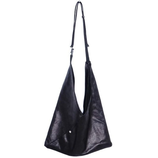 RIPVANWINKLE Leather Triangle Shoulder Bag Black Size F