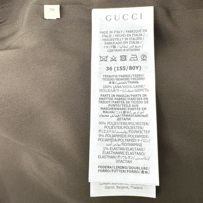 GUCCI Cruise 24/25 GG Logo Wool Bomber Jacket Size 36