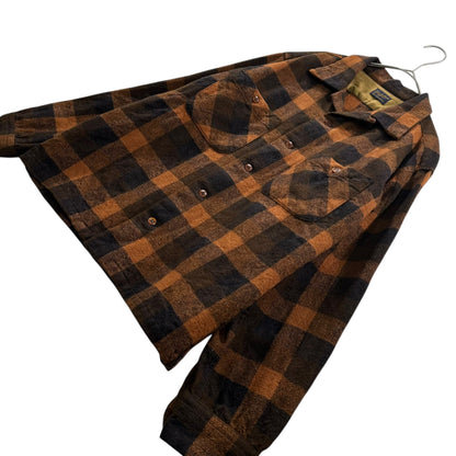 TENDERLOIN Buffalo Check Wool Long Sleeve Shirt Size S