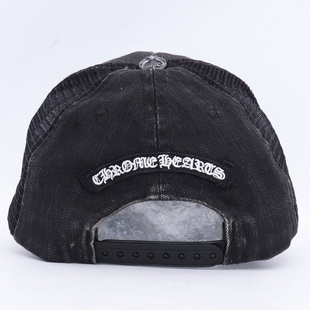 CHROME HEARTS BS Fleur Baseball Cap Black Size ONE SIZE