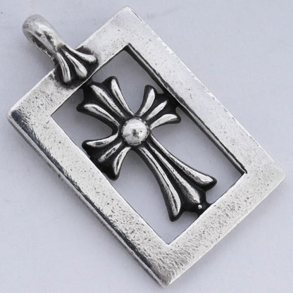 CHROME HEARTS Framed Open Babyfat Pendant Silver Size F