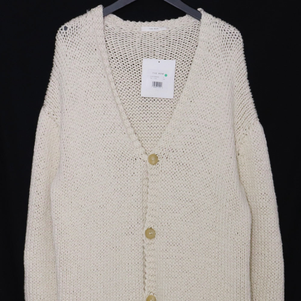 THE ROW 23SS Zaydi Knit Cardigan Ivory Size S