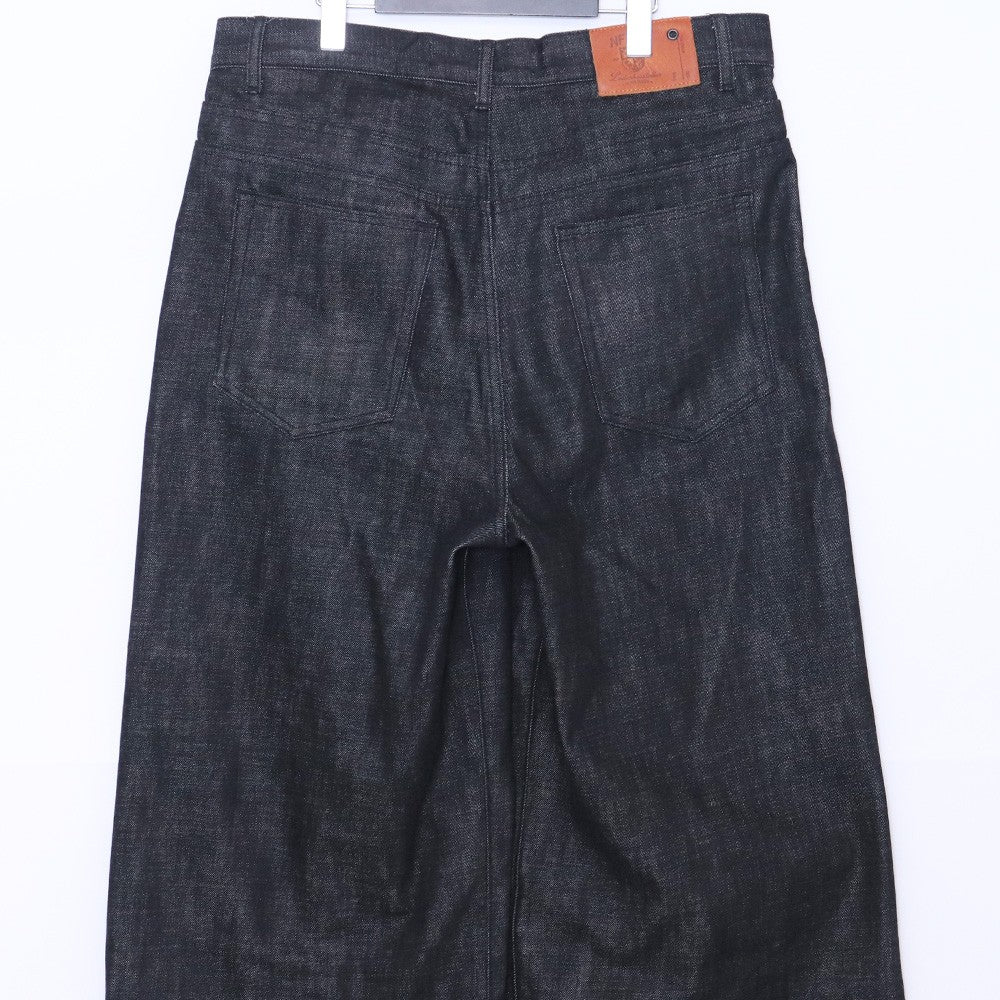 No Faith Studios ULTRA LOOSE FIT JAPANESE DENIM Black Size L