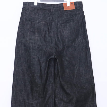 No Faith Studios ULTRA LOOSE FIT JAPANESE DENIM Black Size L