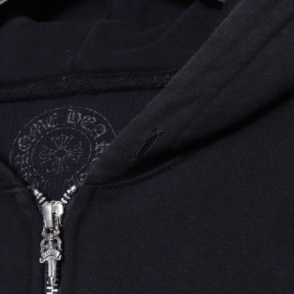 CHROME HEARTS Double Face Dagger Zip Up Hoodie Size M