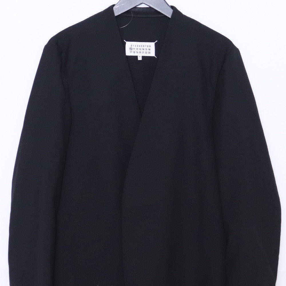 MAISON MARGIELA 21SS No Collar Tailored Jacket Black Size 44