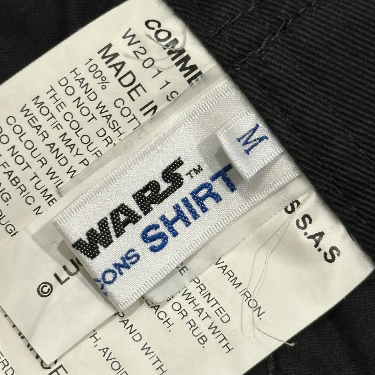 STAR WARS x CDG SHIRT Dark Side Print Easy Pants Size M