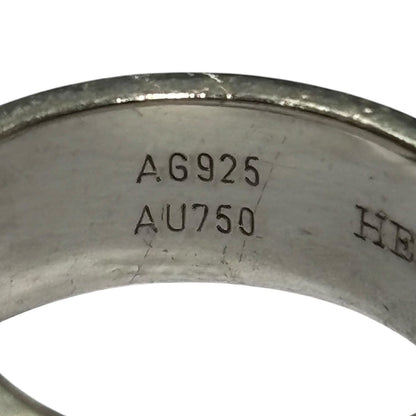HERMES Silver Gold Kelly Ring AG925 AU750 Size JP 13