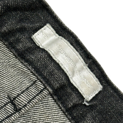 NUMBER (N)INE 01AW "STANDARDS" Grunge Jeans Black Pants Size 30