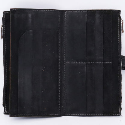 INCARNATION Horse Leather Long Wallet Black Size F