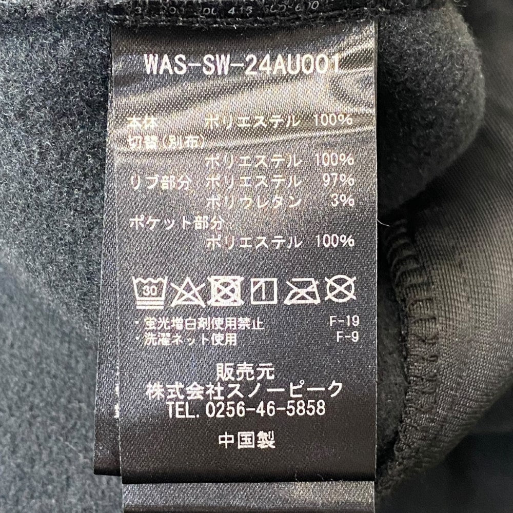 SNOW PEAK × WIND AND SEA 24AW Double Pullover Black Size XL