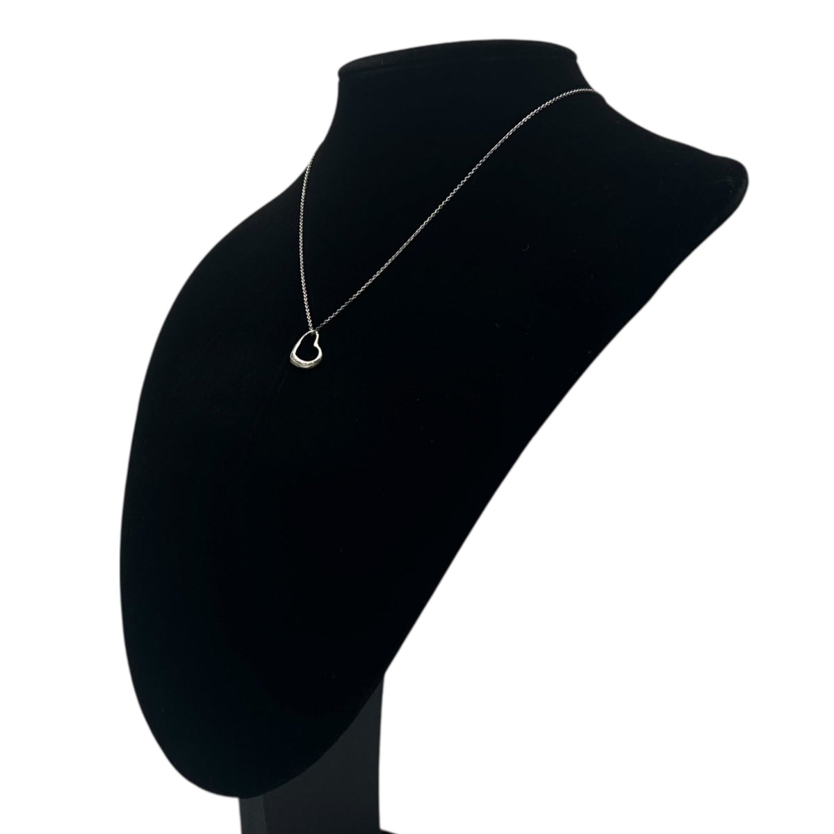 TIFFANY & CO. Elsa Peretti Open Heart Necklace Silver 925