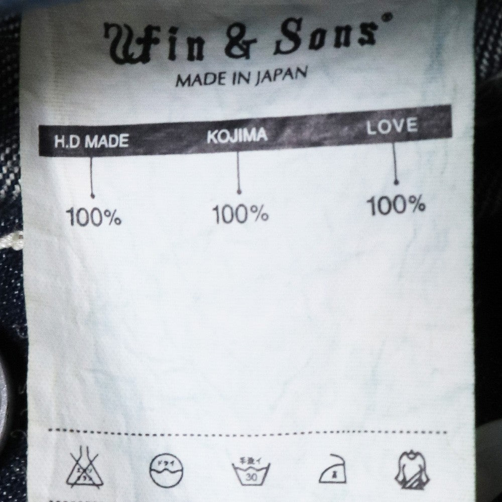 WIN&SONS TYPE-AKITANI Denim Jumpsuit Indigo Size 1