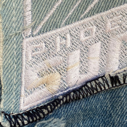 EV BRAVADO Destroyed Patch Denim Jeans Indigo Size 30