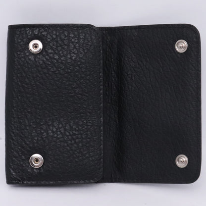 MAISON MARGIELA Leather Keyring 6-Ring Key Case Black Size F