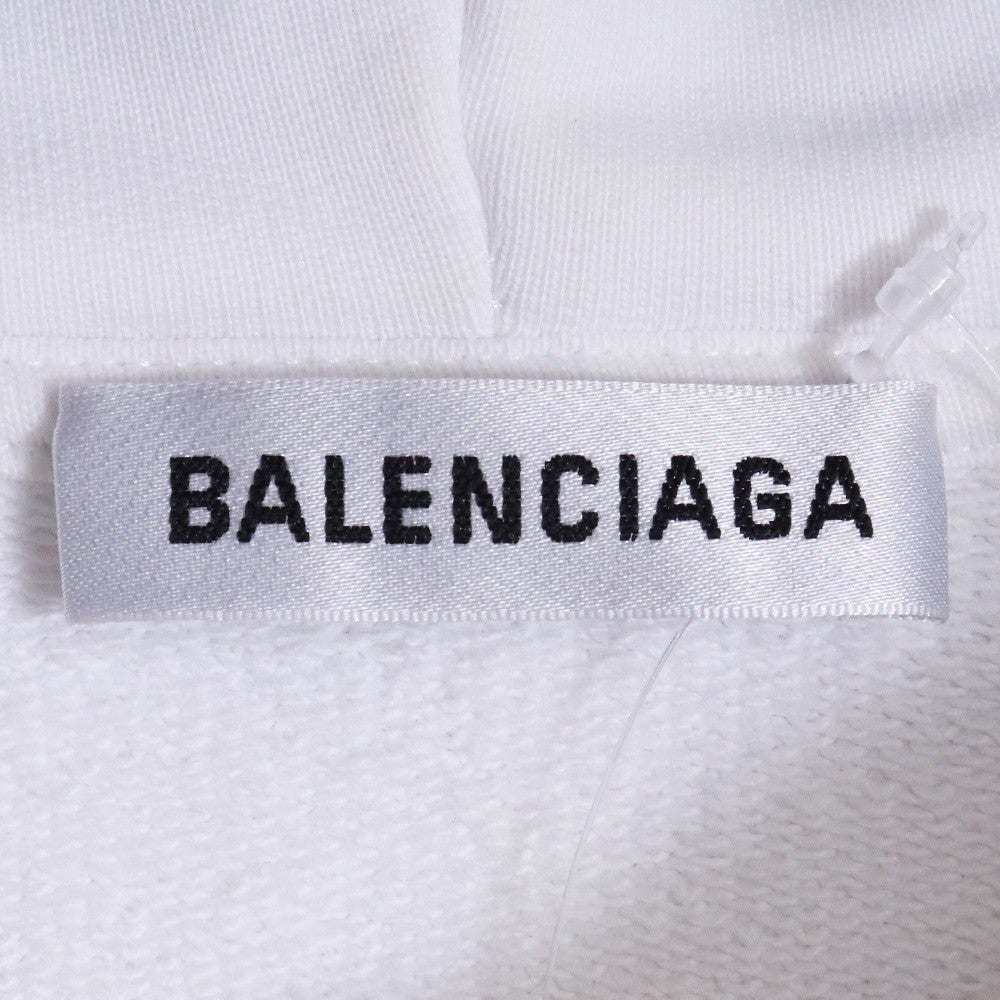 BALENCIAGA 20AW Copyright Logo Hoodie White Size S
