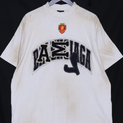 BALENCIAGA 23AW Skater Oversized T-Shirt White Size L