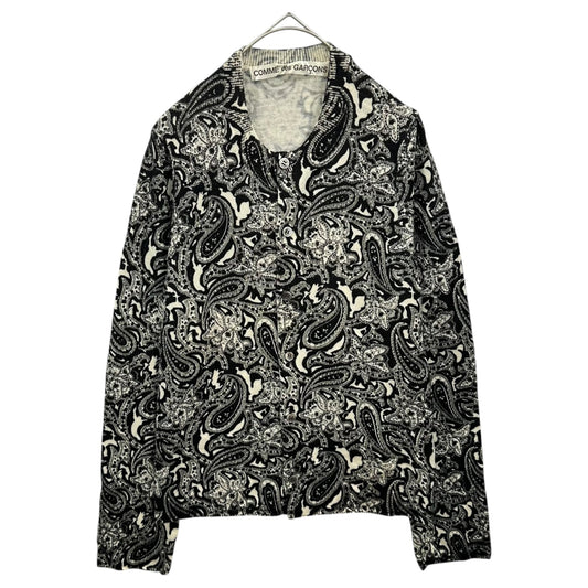 COMME des GARCONS 01AW Paisley Wool Cardigan Size FREE