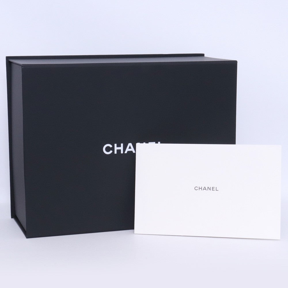 CHANEL Deauville Lambskin 2-Way Tote Bag Black Size F
