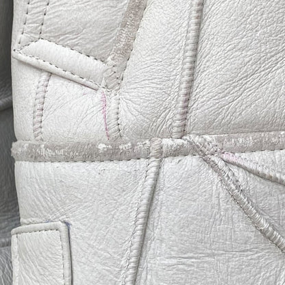 SUPREME 18AW Patchwork B-3 Shearling Jacket White Size M