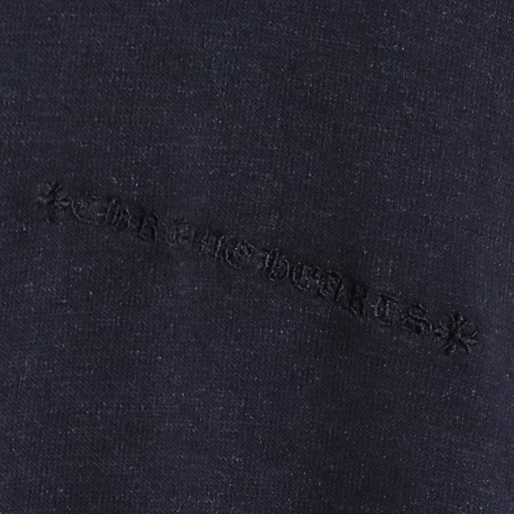 CHROME HEARTS Y NOT Cemetery Cross Hoodie Black Size XL