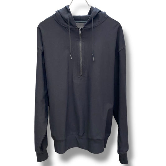 DAIWA PIER39 Tech Flex Jersey Half Zip Hoodie Black Size M