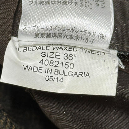 Barbour Bedale SL Waxed Tweed Oiled Jacket Size 36