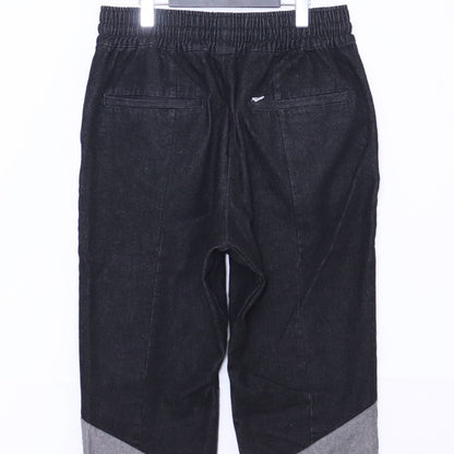 SAPEUR Denim Track Pants Black Size XL
