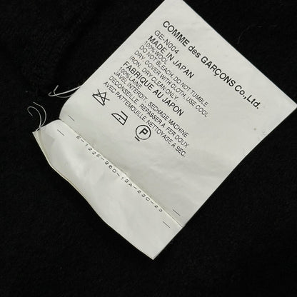 COMME des GARCONS 02SS Cut-Out Wool Cape Black Jacket Size FREE