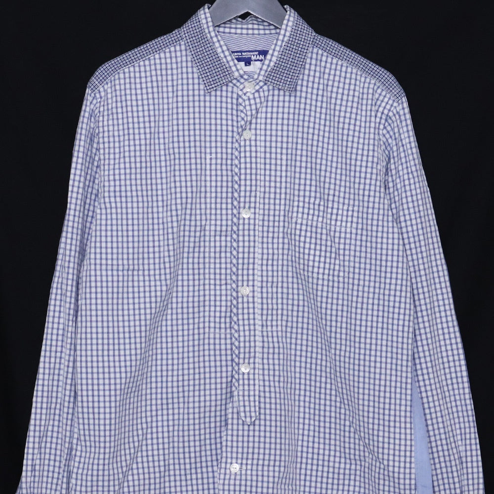JUNYA WATANABE MAN Cotton Gingham Button-Up Shirt Size L