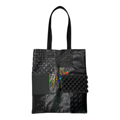 JUNYA WATANABE 25SS Mixed-Fabric Patchwork Tote Bag Black