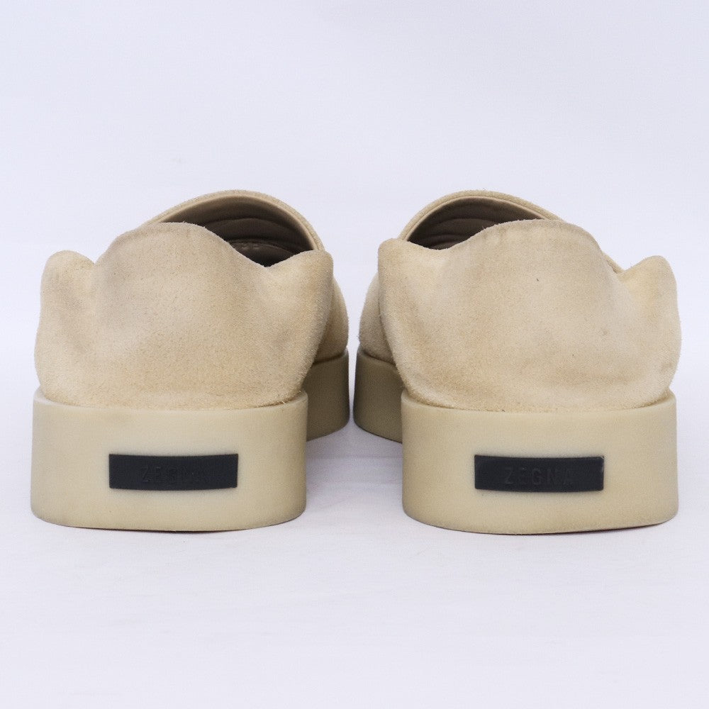 ERMENEGILDO ZEGNA x FEAR OF GOD Suede Loafers Beige Size 12