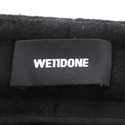 WE11DONE Straight Fit Suit Metal Ring Pants Black Size M