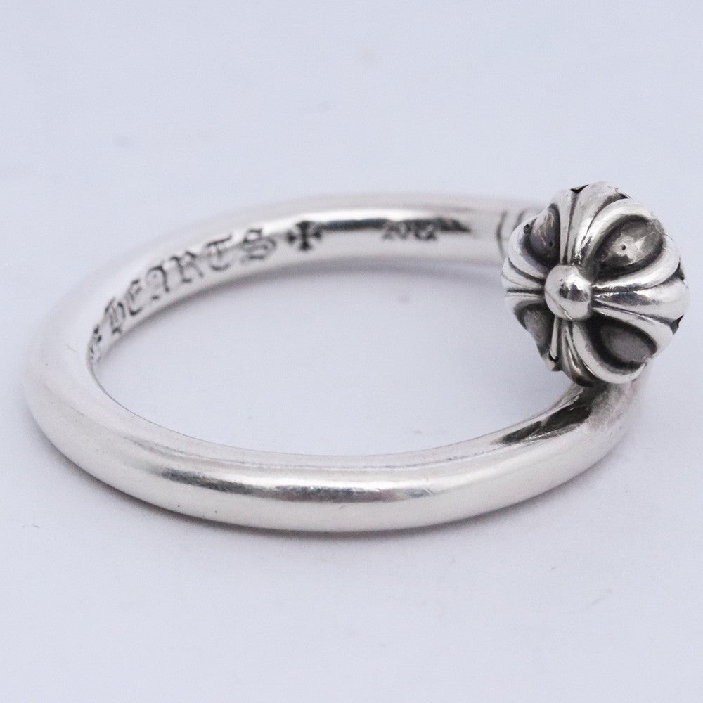 CHROME HEARTS Silver Nail Cross Ball Ring Size ONE SIZE