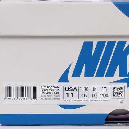 FRAGMENT DESIGN AIR JORDAN Low SP Military Blue Sneakers Size 29cm