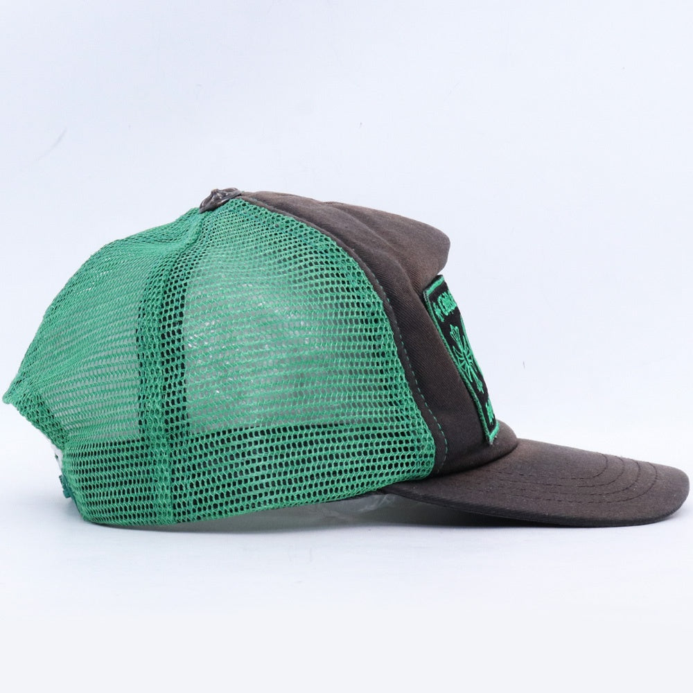 CHROME HEARTS Trucker Mesh Cap Black Green Size F