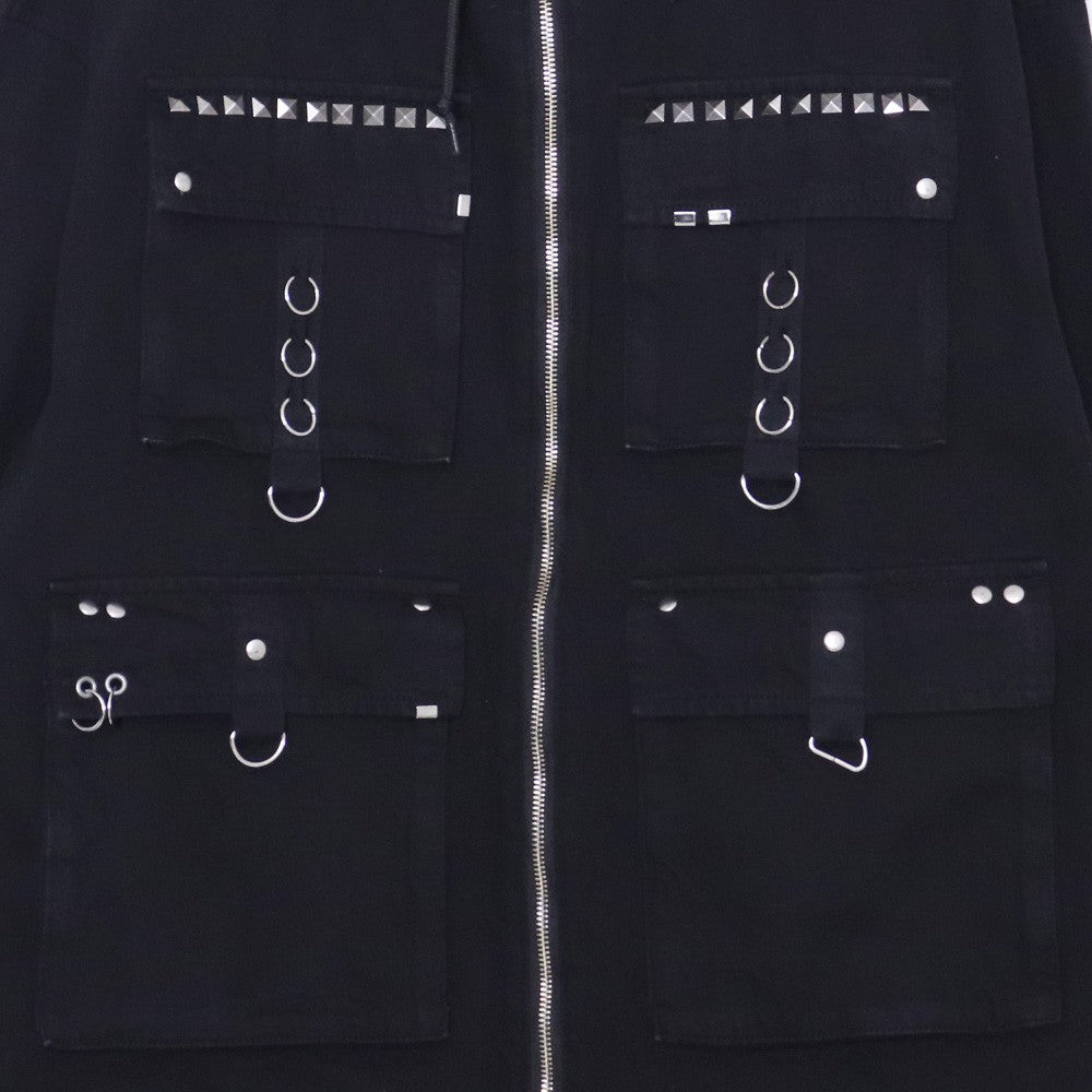 FR(13)NDS Ring Denim Mods Coat Black Free Size
