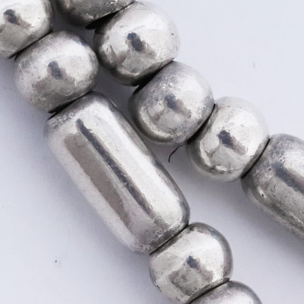 TARO WASHIMI Silver Pipe Bead Necklace Size F
