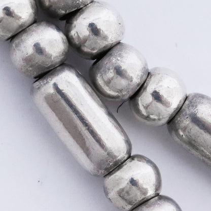 TARO WASHIMI Silver Pipe Bead Necklace Size F