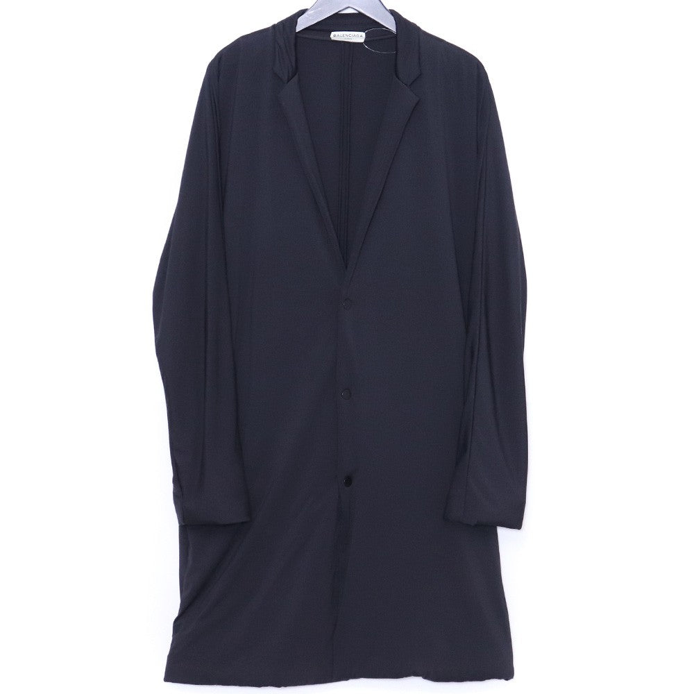Balenciaga Long Black Coat Size S