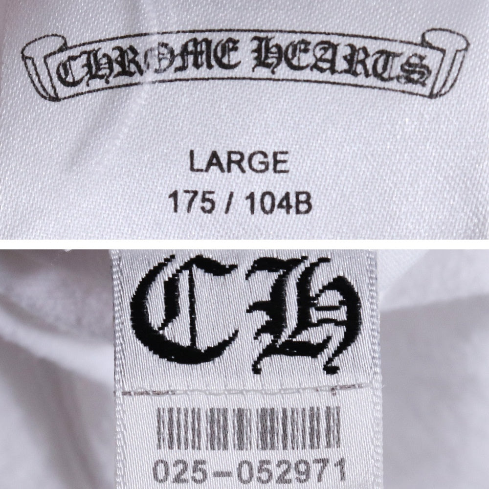 CHROME HEARTS CH T-BAR Horseshoe Pocket T-Shirt White Size L