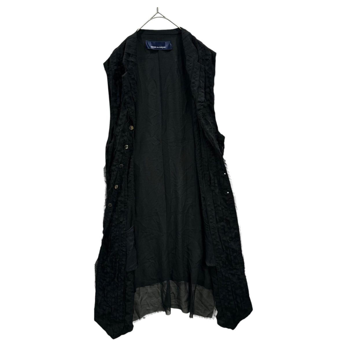 COMME des GARCONS 93SS Aoyama Ltd Sleeveless Coat Size FREE