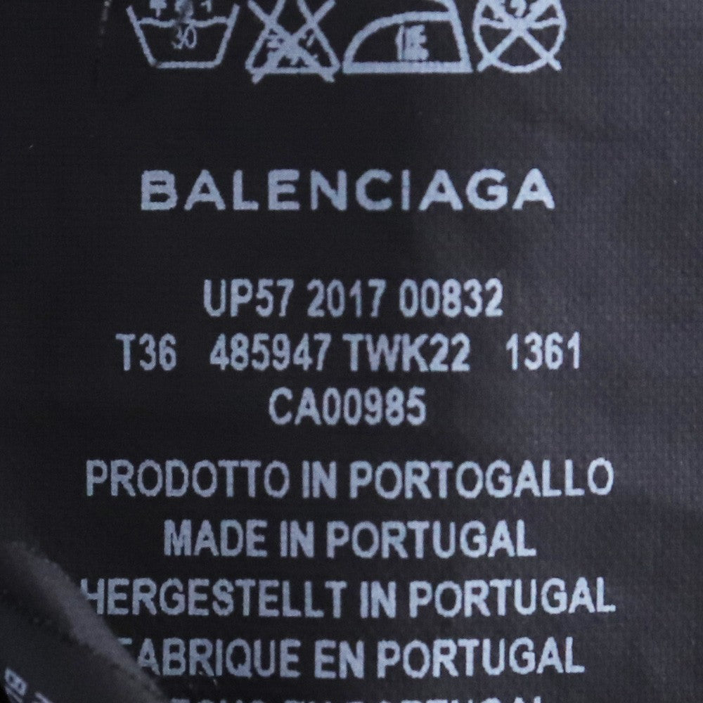 BALENCIAGA 17AW Homme Oversized Sweatshirt Black Size M